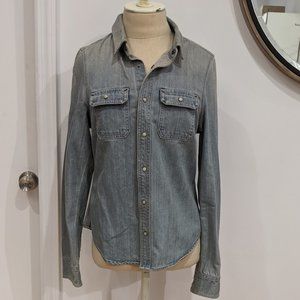All Saints denim button up